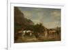 Arabs Watering their Horses, 1872 (Oil on Panel)-Eugene Fromentin-Framed Giclee Print