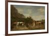 Arabs Watering their Horses, 1872 (Oil on Panel)-Eugene Fromentin-Framed Giclee Print