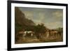 Arabs Watering their Horses, 1872 (Oil on Panel)-Eugene Fromentin-Framed Giclee Print