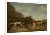 Arabs Watering their Horses, 1872 (Oil on Panel)-Eugene Fromentin-Framed Giclee Print