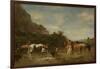 Arabs Watering their Horses, 1872 (Oil on Panel)-Eugene Fromentin-Framed Giclee Print