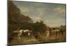 Arabs Watering their Horses, 1872 (Oil on Panel)-Eugene Fromentin-Mounted Giclee Print