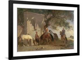 Arabs Watering their Horses-Eugene Fromentin-Framed Giclee Print