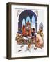 Arabs with Cat-null-Framed Giclee Print