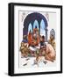 Arabs with Cat-null-Framed Giclee Print