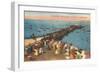 Aracachon, Pier and Beach, France-null-Framed Art Print