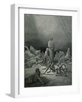 Arachne, from the 12th Canto of Dante's "Purgatory"-Gustave Doré-Framed Giclee Print