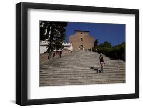 Aracoeli Staircase and Church of Santa Maria in Aracoeli-Peter Barritt-Framed Photographic Print