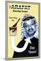 Arafat Shaving Cream-null-Mounted Art Print