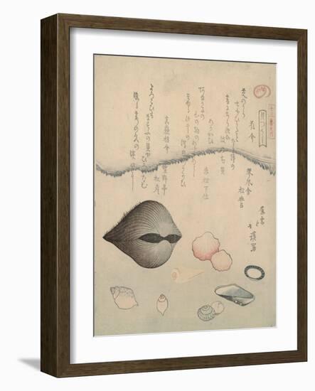 Aragai, Masu?gai, Anagai: Clams-Totoya Hokkei-Framed Premium Giclee Print