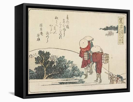Arai, 1804-Katsushika Hokusai-Framed Stretched Canvas