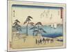 Arai, 1837-1844-Utagawa Hiroshige-Mounted Giclee Print