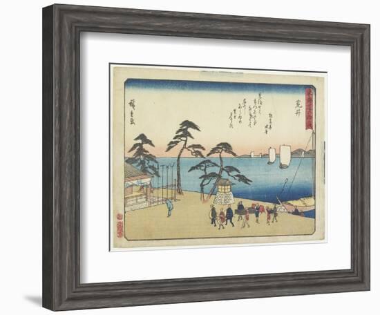 Arai, 1837-1844-Utagawa Hiroshige-Framed Giclee Print