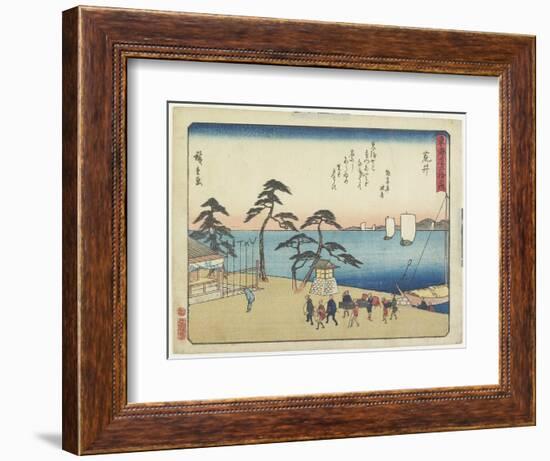 Arai, 1837-1844-Utagawa Hiroshige-Framed Giclee Print