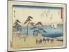 Arai, 1837-1844-Utagawa Hiroshige-Mounted Giclee Print