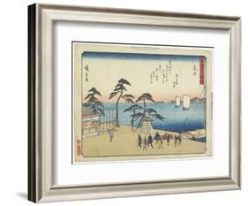 Arai, 1837-1844-Utagawa Hiroshige-Framed Giclee Print