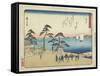 Arai, 1837-1844-Utagawa Hiroshige-Framed Stretched Canvas