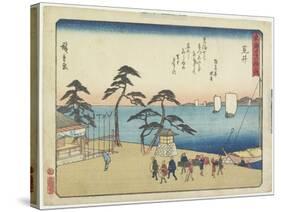 Arai, 1837-1844-Utagawa Hiroshige-Stretched Canvas