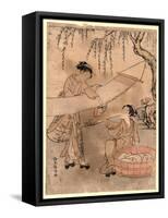 Araihari-Suzuki Harunobu-Framed Stretched Canvas