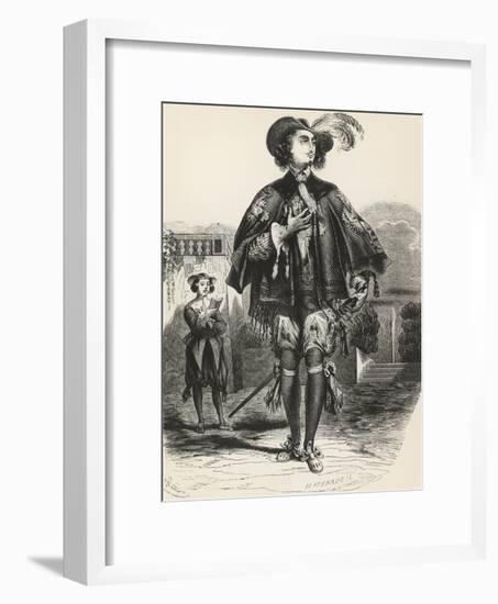 Aramis, Illustration from Three Musketeers-Alexandre Dumas-Framed Giclee Print