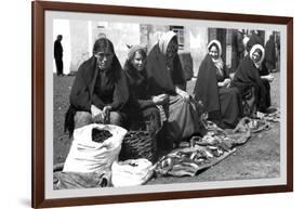 Aran Island Fish Woman, Ireland-null-Framed Art Print