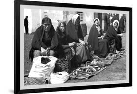 Aran Island Fish Woman, Ireland-null-Framed Art Print