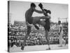 Arann Reongchai and Prasong Chaimeeboon Beginning a Match of a Muay Thai Boxinig-Jack Birns-Stretched Canvas