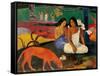 Arara (Jokes)-Paul Gauguin-Framed Stretched Canvas