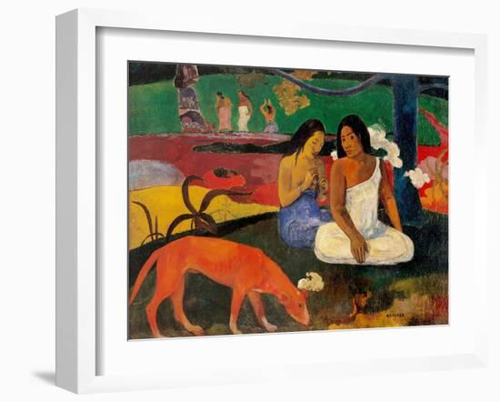 Arara (Jokes)-Paul Gauguin-Framed Art Print