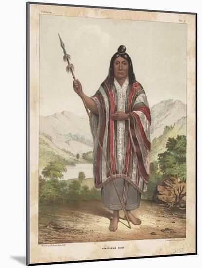 Araucanian Chief, 1855-John Mix Stanley-Mounted Giclee Print