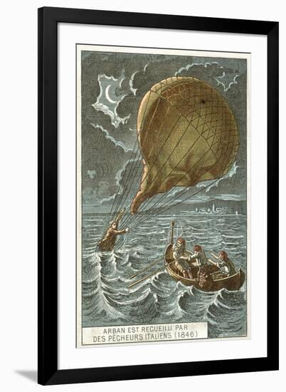 Arban Rescued by Italian Fishermen, 1846-null-Framed Giclee Print