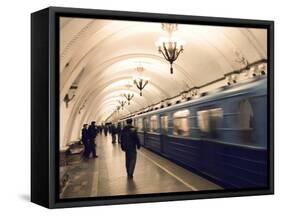 Arbatskaya Metro Station, Moscow, Russia, Europe-Lawrence Graham-Framed Stretched Canvas