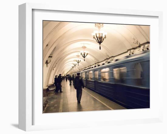 Arbatskaya Metro Station, Moscow, Russia, Europe-Lawrence Graham-Framed Photographic Print