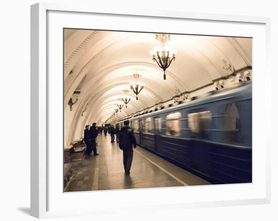 Arbatskaya Metro Station, Moscow, Russia, Europe-Lawrence Graham-Framed Photographic Print