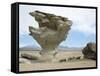 Arbol De Piedra, Wind Eroded Rock Near Laguna Colorada, Southwest Highlands, Bolivia, South America-Tony Waltham-Framed Stretched Canvas