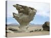 Arbol De Piedra, Wind Eroded Rock Near Laguna Colorada, Southwest Highlands, Bolivia, South America-Tony Waltham-Stretched Canvas