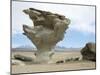 Arbol De Piedra, Wind Eroded Rock Near Laguna Colorada, Southwest Highlands, Bolivia, South America-Tony Waltham-Mounted Premium Photographic Print