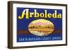 Arboleda Lemon Label-null-Framed Art Print
