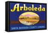 Arboleda Lemon Label-null-Framed Stretched Canvas