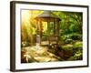 Arbor in Autumnal Park. Landscaping-Subbotina Anna-Framed Photographic Print