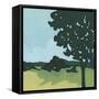 Arbor Silhouette II-June Vess-Framed Stretched Canvas