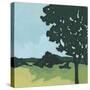 Arbor Silhouette II-June Vess-Stretched Canvas