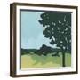 Arbor Silhouette II-June Vess-Framed Art Print