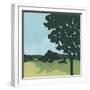 Arbor Silhouette II-June Vess-Framed Art Print