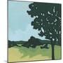 Arbor Silhouette II-June Vess-Mounted Art Print