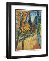 Arbres dans le jardin de l'asile, 1889-Vincent van Gogh-Framed Giclee Print