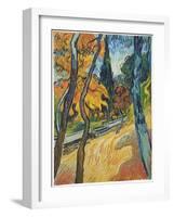 Arbres dans le jardin de l'asile, 1889-Vincent van Gogh-Framed Giclee Print