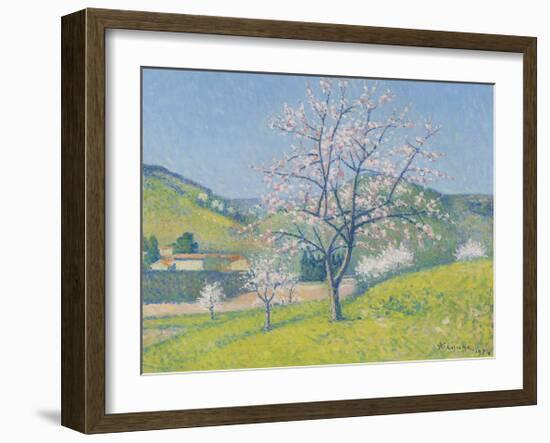 Arbres en Fleur a Alet-les-Bains, 1924-Achille Lauge-Framed Premium Giclee Print