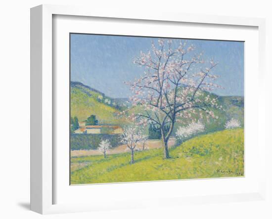 Arbres en Fleur a Alet-les-Bains, 1924-Achille Lauge-Framed Premium Giclee Print
