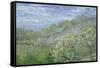 Arbres En Fleurs-Claude Monet-Framed Stretched Canvas